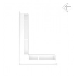 Kratka wentylacyjna LUFT SF narożny lewy 766x547x90 mm - kolor biały #3